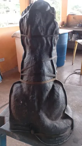 Fôrma molde de leão grande de gesso