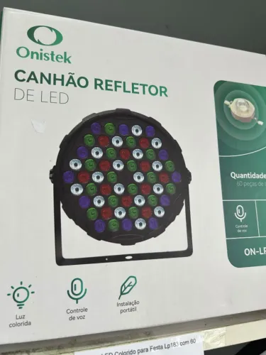 Canhão LED Colorido para Festa Lp183 com 60 LEDs