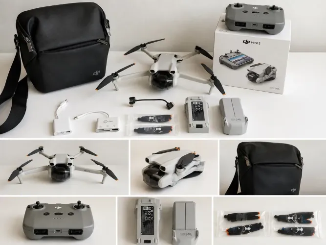 DJI MINI 3 + 2 BATERIAS + BATERIA PLUS 3850mAh + BOLSA DJI