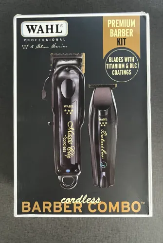WAHL 5 Star Barber Combo Original | Magic Clip + Detailer Li | Novo Lacrado