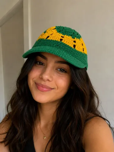 Chapéu do Brasil de crochê novo