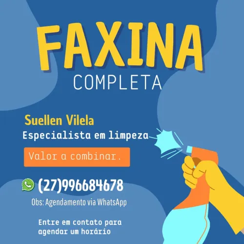 Faço faxina 