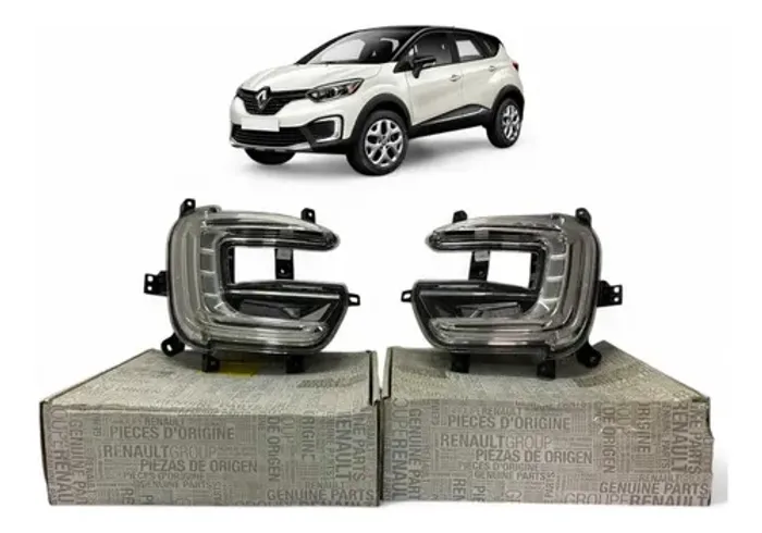 Farol De Milha Drl Renault Captur Direito 2017 A 2020 Origin Branco