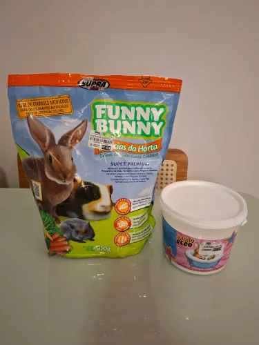 Funny Bunny 500g  + Banho seco( Leia a descrição) 
