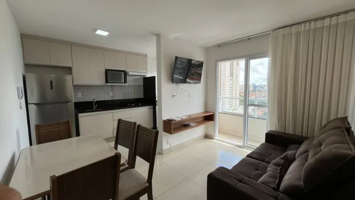 Apartamento mobiliado, 01 quarto para locação, Setor Bueno, Goiânia, GO