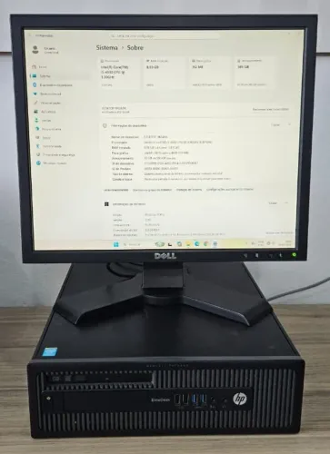 Computador Intel Core I5 4590, 8 GB memória, HD 120GB SSD, HD 500GB Sata e monitor 19' dig