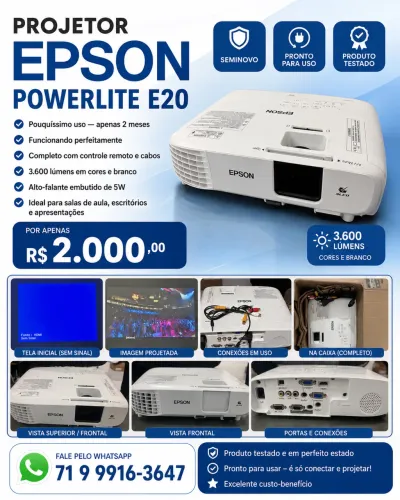 Projetor Epson Powerlite e20