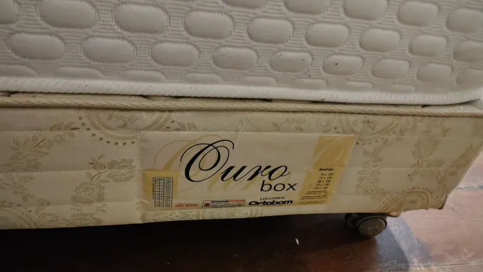 Base de cama Queen box ouro Ortobom 