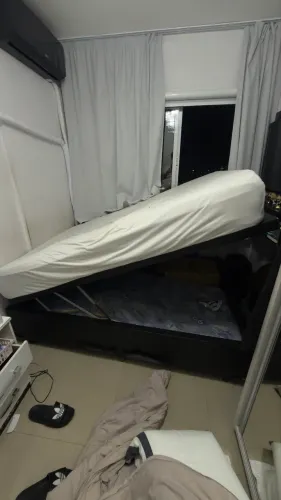 Colchão de casal + box baú