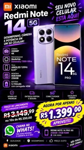 Celular redmi note 14 pro