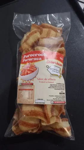 Biscoito pururuca de trigo. 