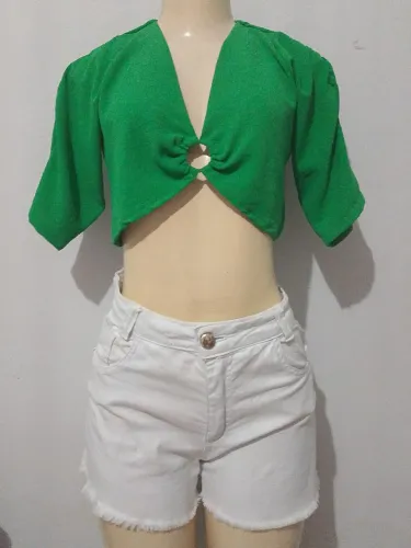 Conjunto Blusa e short jeans