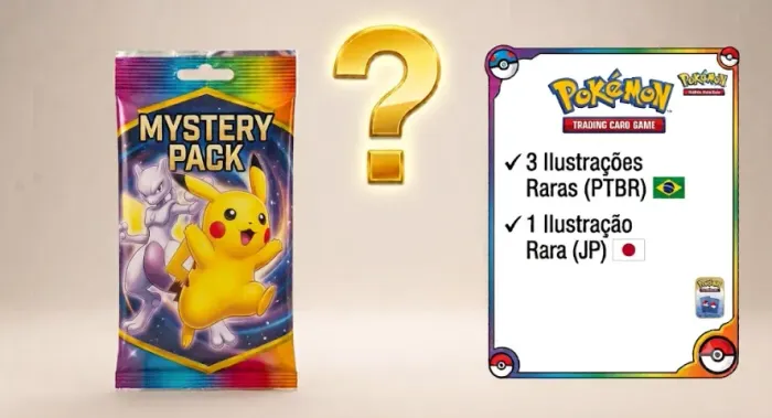 Mystery Pack Pokémon - Lote com 4 Ilustrações Raras (BR e JP)