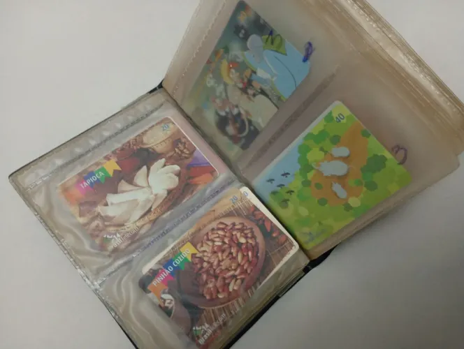 Cartão telefônico antigo