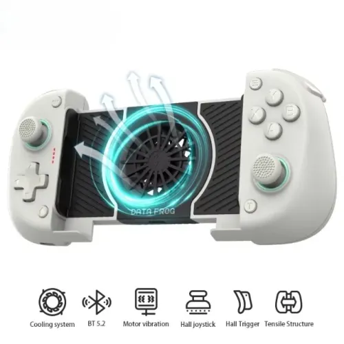 Controle Datafrog X3 com cooler, Hall efect, para smartphone/PC (novo).