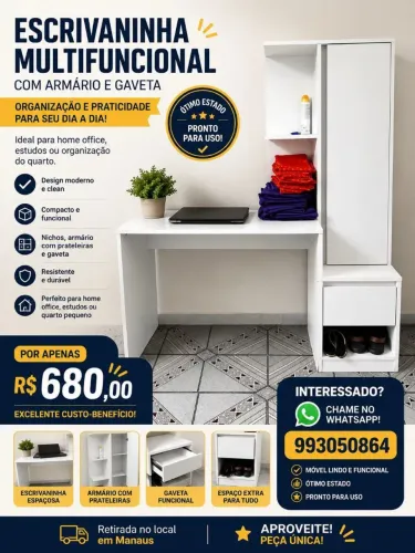 Escrivaninha Multifuncional