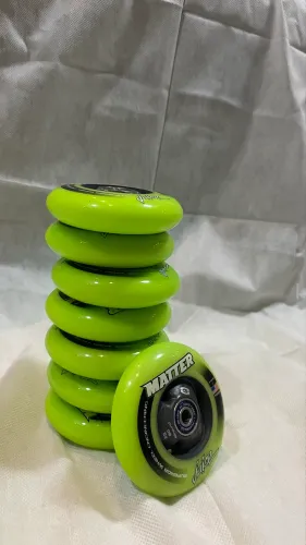 8 Rodas NOVAS com rolamentos para patins Speed Inline - 90mm F3 - Matter