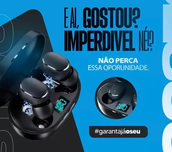 Fone De Ouvido Bluetooth Sem Fio Tws Microfone Celular
