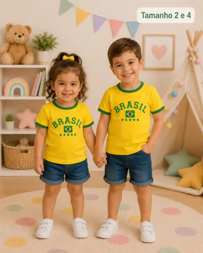 Blusas e looks do Brasil infantil 