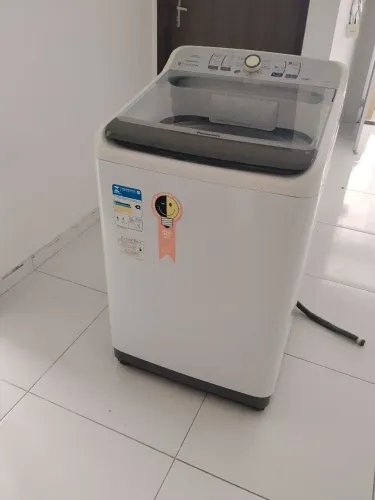 MÁQUINA DE LAVAR ROUPA PANASONIC 12KG TAMPO DE VIDRO CESTO INOX
