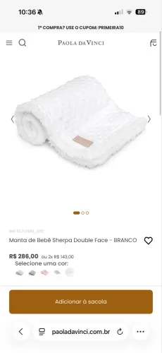 Manta de bebe Paola da Vinci