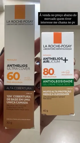 Protetores laroche-posay novos,nunca usados