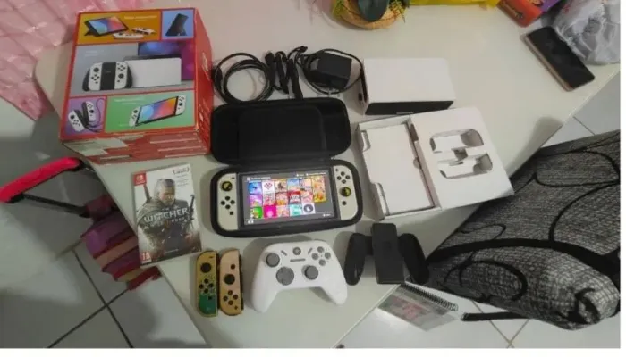 Nintendo Switch OLED desbloqueado Top!