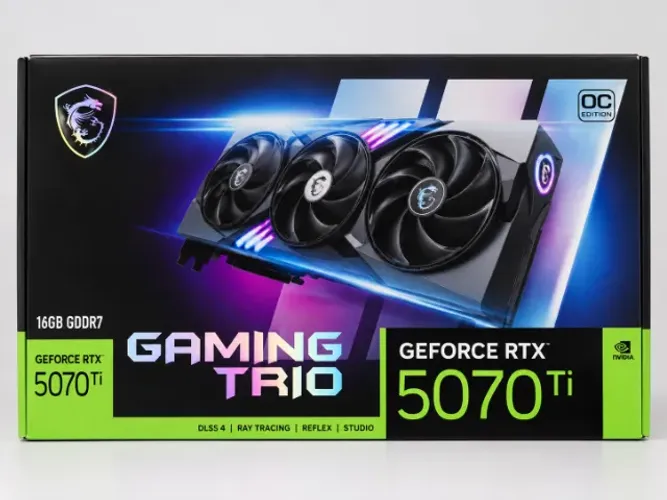 Placa de Vídeo MSI Geforce RTX 5070 Ti Gaming Trio Oc Edition 16GB GDDR7, G507T-16I3CP, 3