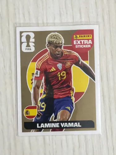Figurinha Lamine Yamal Ouro Extra - Álbum Copa do Mundo 2026 Panini