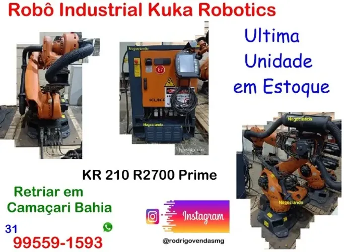 Automação Robô Kuka Robotics Produção Industrial Fabrica Maquinas Industriais robótica