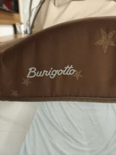 Berço Burigotto new portatil aconchego chiqueiro cerca bebê cor bege