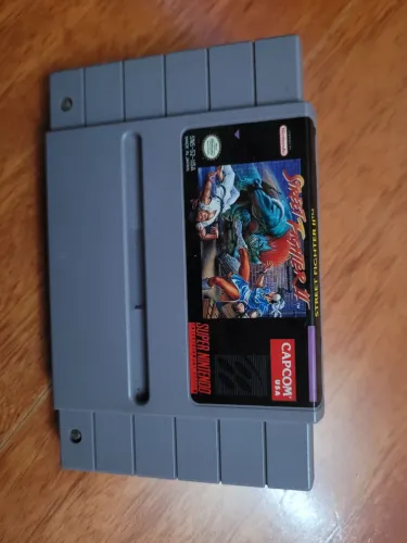 Cartucho original super nintendo street fighter ll + Mario is missing