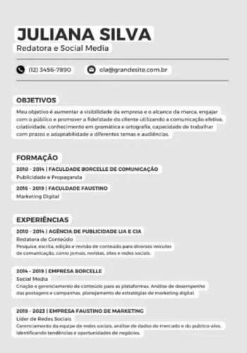 Digitalização CV e Impressão 