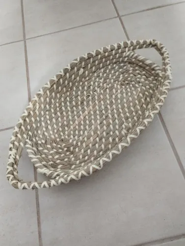 Cesta Rústica de Palha - Cesto Decorativo