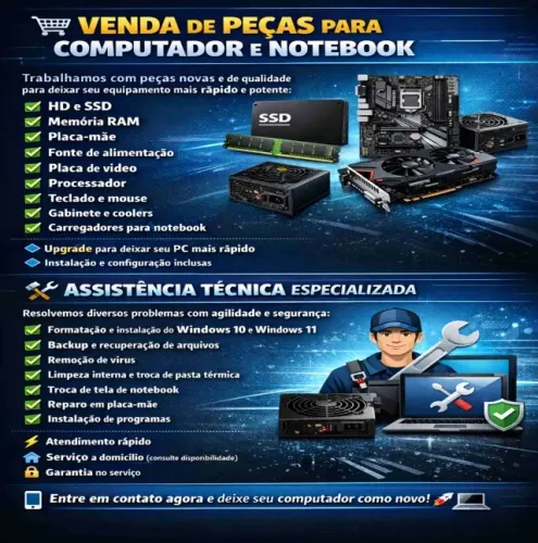 Peças para computador e notebook ! Computador com problema?