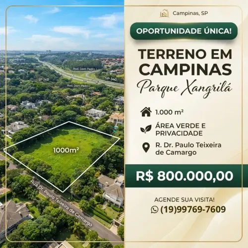 Terreno Parque Xangrilá- Campinas/SP