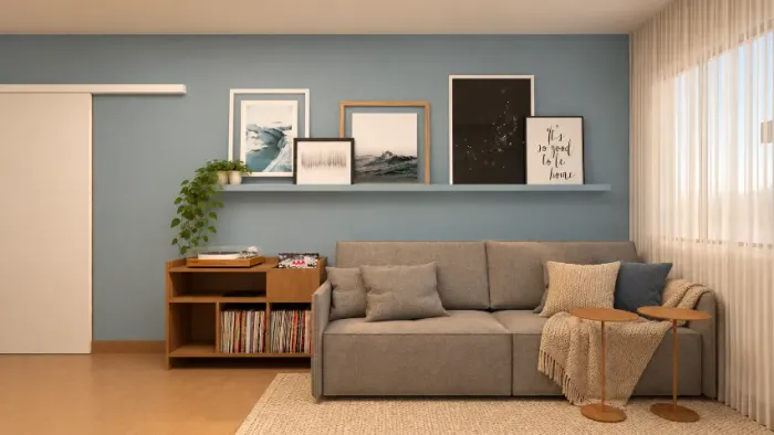 Projeto de Interiores 3D | Sala, Quarto e Apartamento