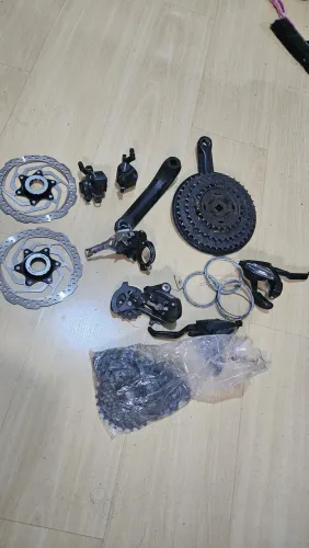Kit relação Shimano e Freio a disco