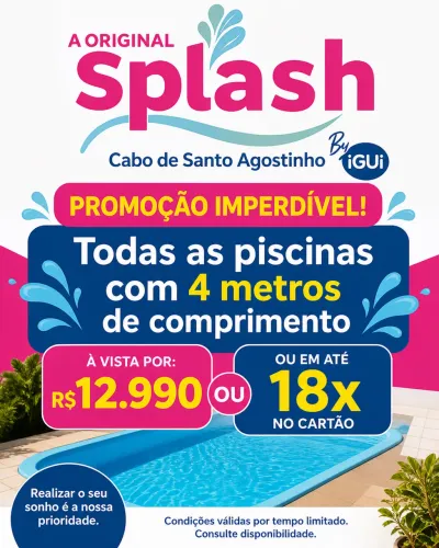 Piscinas com 4 Metros Splash Cabo