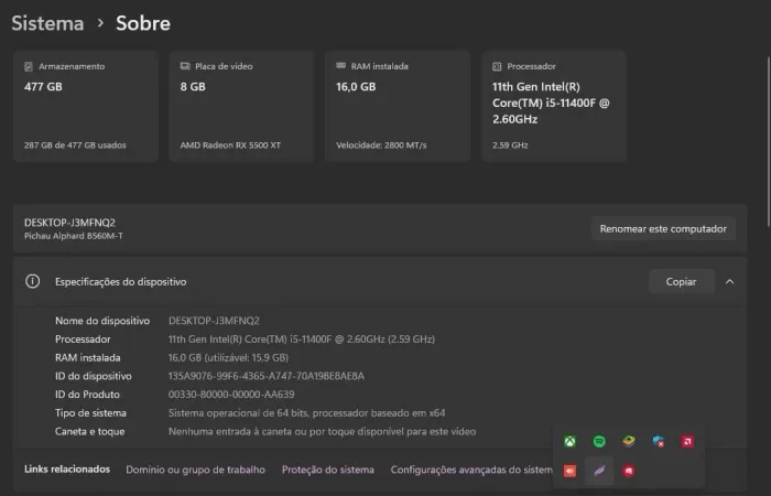 TROCO PC GAMER POR NOTEBOOK/MAC