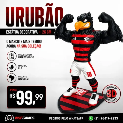 Estátua Decorativa do Flamengo Urubão