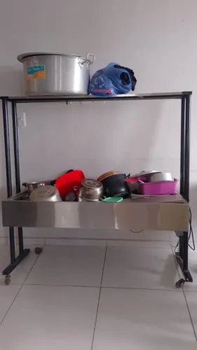 Estufas com Cubas e tampas para restaurante self-service