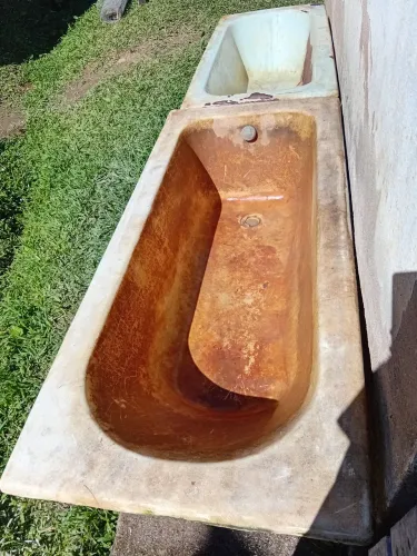 Banheira de ferro fundido