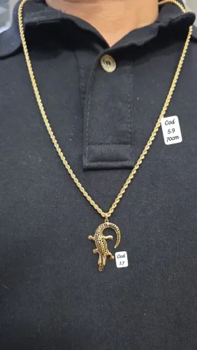 Cordão Masculino ouro 18k