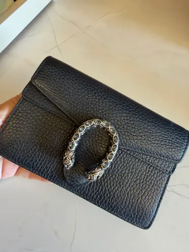 Bolsa Gucci Dionysus Super Mini Preta