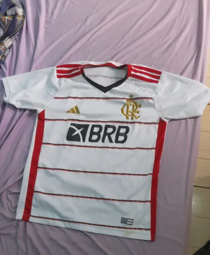 Camiseta original do Flamengo Infantil - Branca
