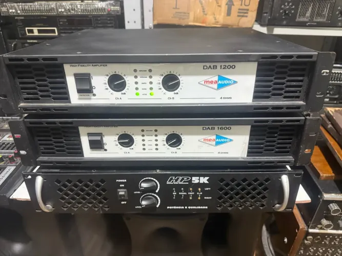Amplificadores Mea áudio e HP-5K perfeitos
