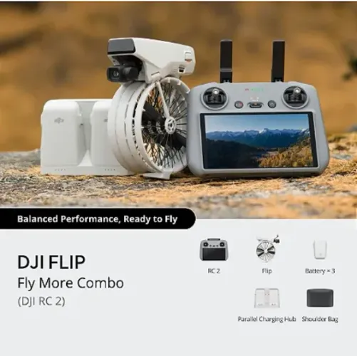 Drone DJI Flip fly more combo ( Com tela)