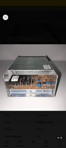 Carregador de baterias 12vcc Gerador