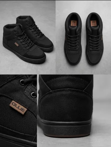 Tênis Cano Alto All Black Masculino | Estilo Urbano & Conforto